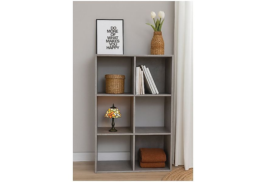 HTI-Living Standregal Regal 60x90 Thekla Beton, Stück 1-tlg., Standregal 6 günstig online kaufen