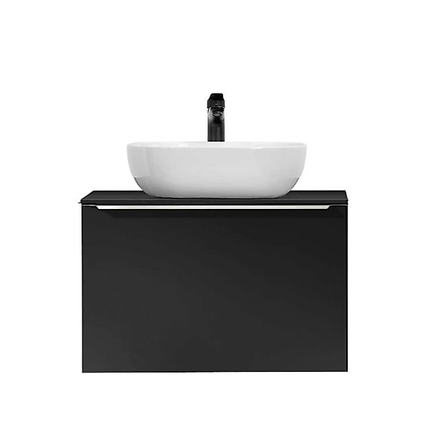 Waschtisch 60cm, matt schwarz, PUEBLA-56-BLACK günstig online kaufen