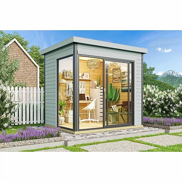 Lasita Maja Gartenhaus Domeo Mini Gletschergrün 250 cm x 200 cm günstig online kaufen