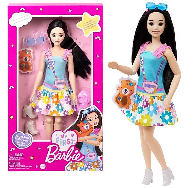 Barbie Anziehpuppe Puppe Renee My First Barbie mit Zubehör Mattel HLL22 günstig online kaufen