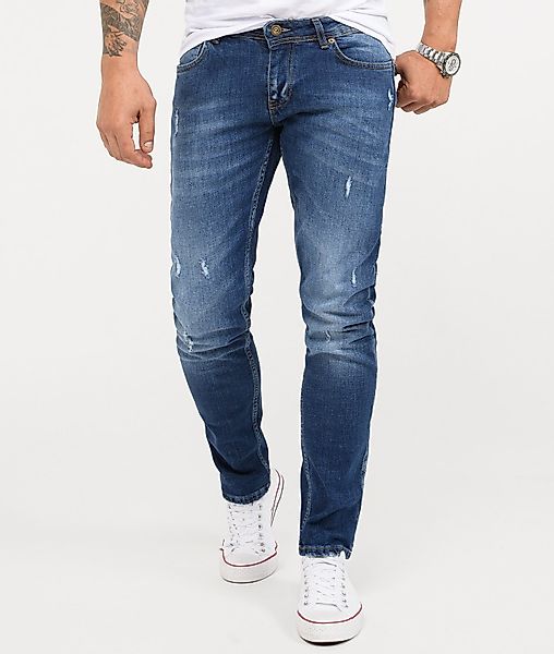 Rock Creek Slim-fit-Jeans Herren Jeans Stonewashed günstig online kaufen
