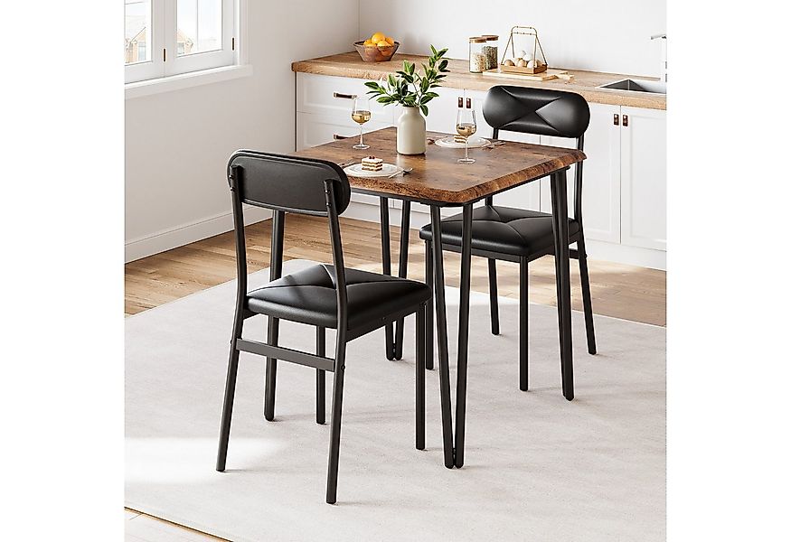 GarveeMore Essgruppe Ktichen Tisch mit 2 Stühlen für Küche & Esszimmer, Kom günstig online kaufen