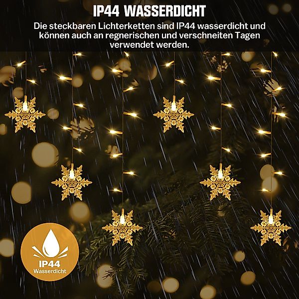 XERSEK LED Nachtlicht Warmweiß LED-Lichterkette Lichtervorhang günstig online kaufen