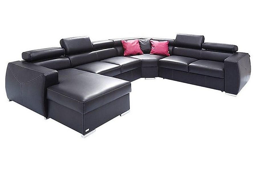 JVmoebel Ecksofa XXL Wohnlandschaft 100% ITALY LEDER Sofa Polster Eck Garni günstig online kaufen