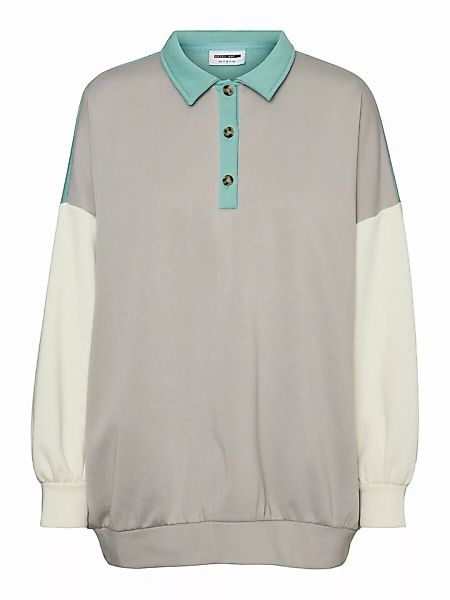 NOISY MAY Oversize Sweatshirt Damen Grau günstig online kaufen