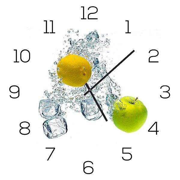 Levandeo® Wanduhr (Wanduhr Alu-Dibond 30x30cm Uhr günstig online kaufen
