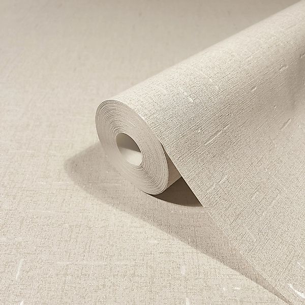 Marburg Vliestapete Uni Textiloptik Modern 10,05 m x 0,53 m Grau-Anthrazit günstig online kaufen