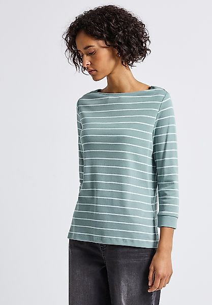 STREET ONE 3/4-Arm-Shirt aus reiner Baumwolle günstig online kaufen