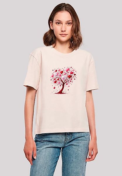 F4NT4STIC T-Shirt Herz Baum Aquarell Druck Premium Qualität günstig online kaufen