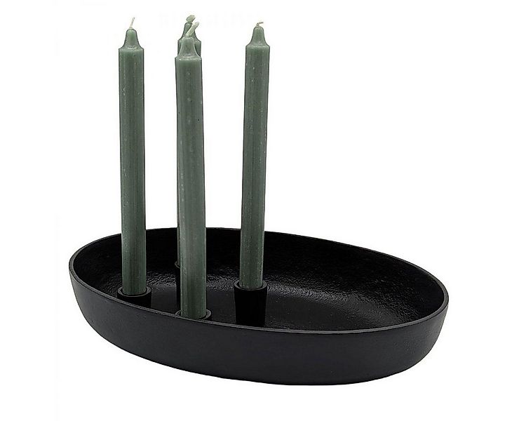 Lambert Windlicht Kerzenleuchter Adventsleuchter Fiore Schwarz günstig online kaufen