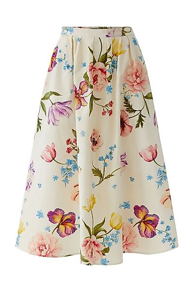 Oui A-Linien-Rock Oui Midirock allover mit Blumendruck (1-tlg) günstig online kaufen