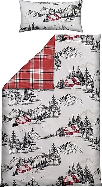 Erwin Müller Bettwäsche Wendebettwäsche, Biber, Karo günstig online kaufen