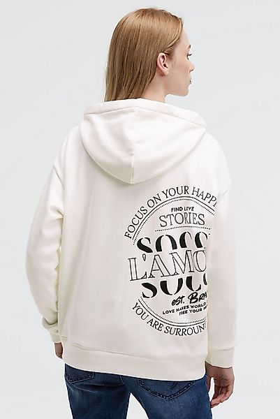 SOCCX Kapuzensweatjacke mit Glitzersteinchen günstig online kaufen