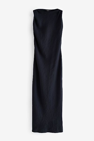 Next Maxikleid Ärmelloses Metallic-Kleid mit Knotendetail günstig online kaufen