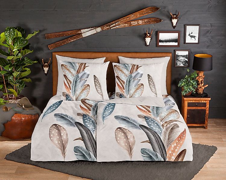 good morning Wendebettwäsche "Eina" 2 Stk. Biber, 135x200, Warm, Weich, Wen günstig online kaufen