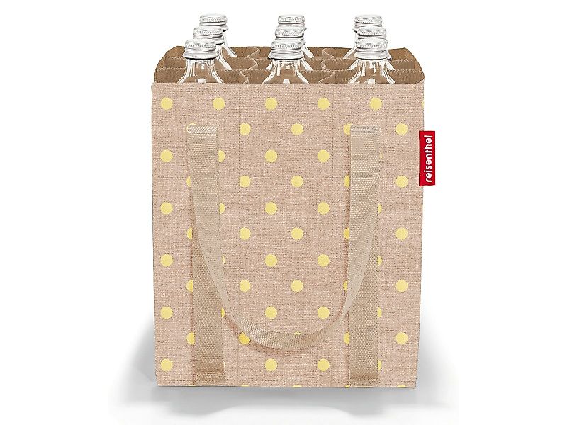 REISENTHEL® Tragetasche bottlebag metallic dots coffee, günstig online kaufen