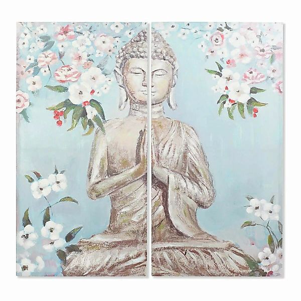 Bild Dkd Home Decor Cu-181694 Leinwand Buddha Orientalisch (140 X 3 X 140 C günstig online kaufen