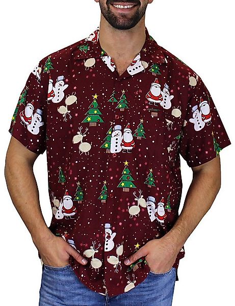 King Kameha Hawaiihemd Christmas Buddies Funky Hawaii-Hemd Kurzarm Front-Ta günstig online kaufen