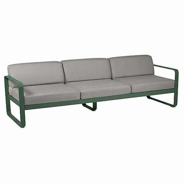Bellevie 3-Sitzer Lounge-Sofa 02 Zederngrün B8 Taupegrau günstig online kaufen