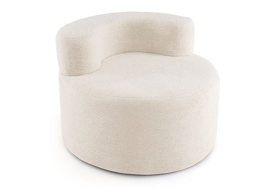 COSTWAY Relaxsessel, Polstersofa rund, mit Rückenlehne 200 kg günstig online kaufen