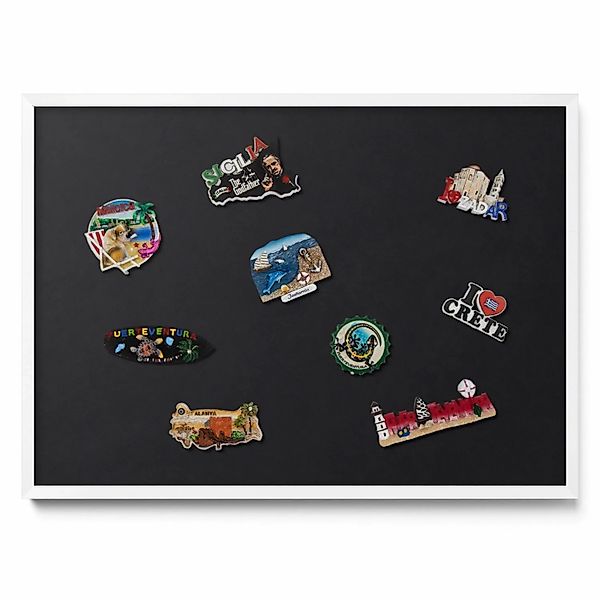 Tulup Magnettafel Blech Magnettafel für Sammlermagnete Farbe Schwarz 70x50 günstig online kaufen