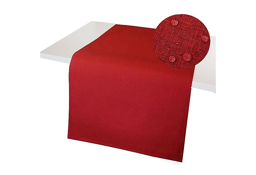 Tischläufer Leinenoptik Tischläufer WINDSTABIL uni Tischdecke, Lotuseffekt, günstig online kaufen