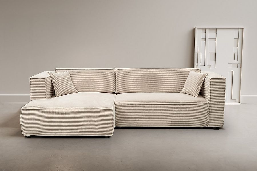 WERK2 Ecksofa "Atlanta, moderne Designsprache, Stellmaße 280x147cm, L-Form, günstig online kaufen