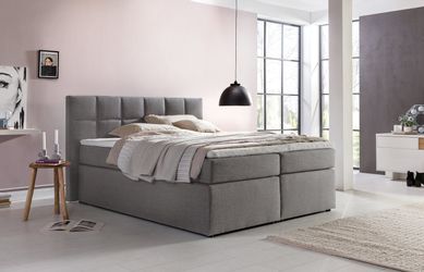 Möbelfreude Boxspringbett Boxspringbett Bea Hellgrau 160x200 günstig online kaufen