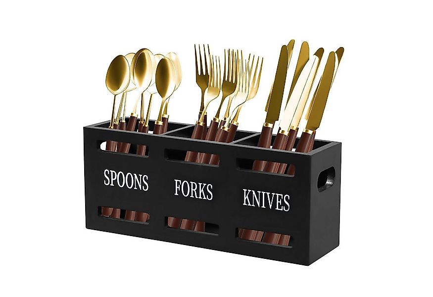 BlingBin Besteckhalter Utensilienhalter aus Holz, küchenutensilienhalter Ut günstig online kaufen