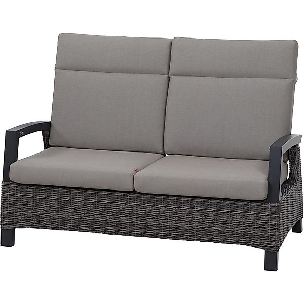 Siena Garden 2er Sofa Corido Charcoalgrey 83 cm x 146 cm x 101 cm günstig online kaufen