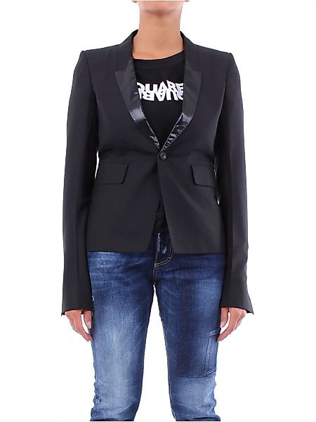 RICK OWENS Blazer Damen schwarz Polyester - Schurwolle und Elasthan günstig online kaufen