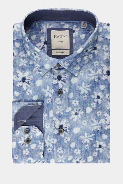 Haupt Langarmhemd Haupt Popelin Modern Fit günstig online kaufen