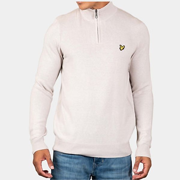 Lyle & Scott  Pullover Cotton merino quarter zip jumper - cove günstig online kaufen