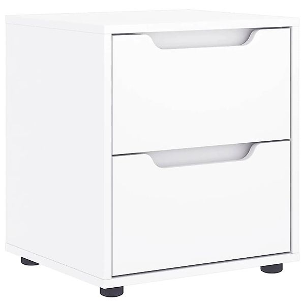 vidaXL Nachttisch VISNES Weiß 45x40x50 cm Holzwerkstoff 4108280 günstig online kaufen