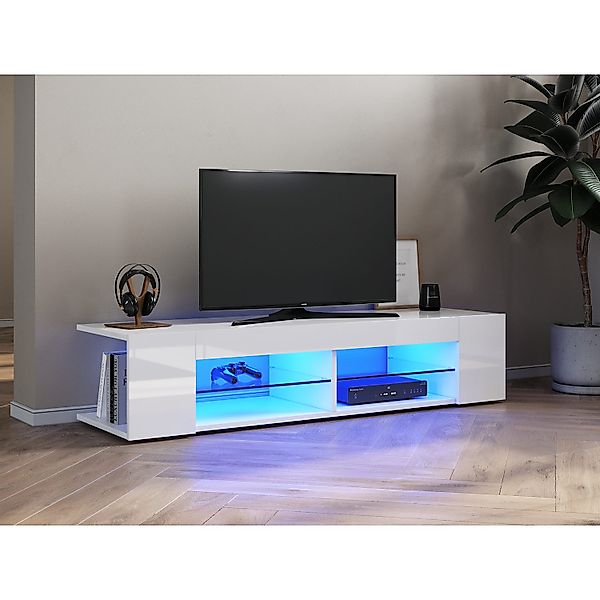 SONNI Lowboard TV Schrank schwarz/weiß, Lange günstig online kaufen