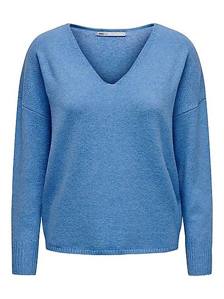 ONLY Strickpullover Feinstrick ONLRICA LIFE Longsleeve V-Ausschnitt ONLRICA günstig online kaufen