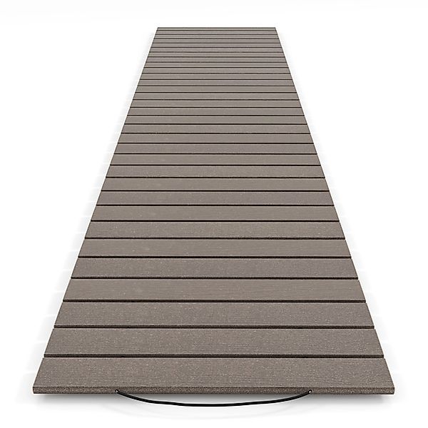 Costway Rollweg Aus HDPE Gartenweg Wetterfest 242 x 55cm Grau günstig online kaufen