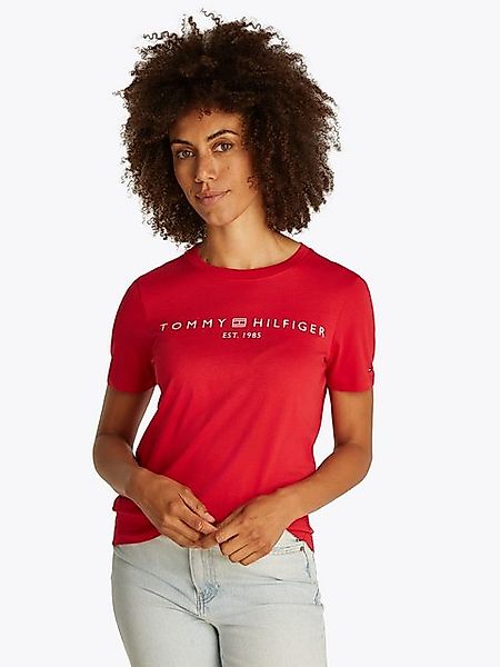 Tommy Hilfiger T-Shirt REG CORP LOGO C-NK SS mit Logoschriftzug günstig online kaufen