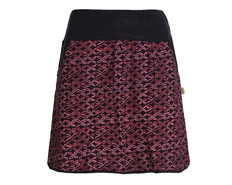 Vishes Jerseyrock Kurzer Damen Baumwoll-Rock mit Facetten Bedruckt mit Tasc günstig online kaufen