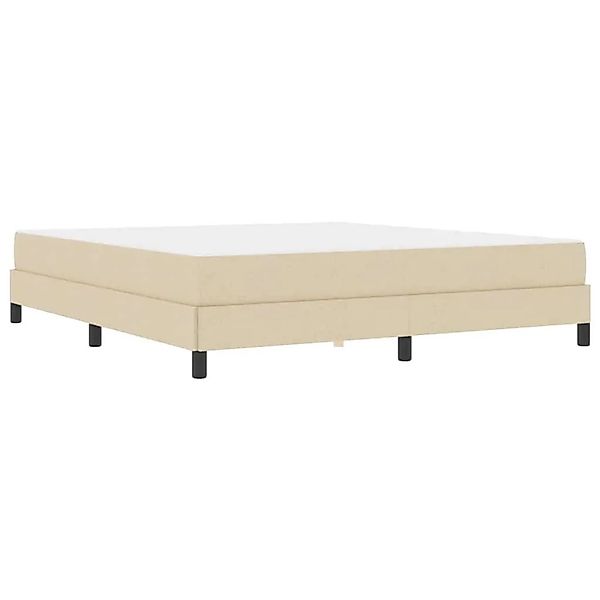 vidaXL Boxspringbett mit Matratze Creme 180 x 200 cm Stoff 3398512 günstig online kaufen