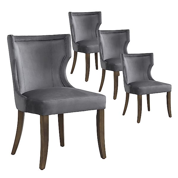MODFU Esszimmerstuhl mit Beinen aus Massivholz günstig online kaufen