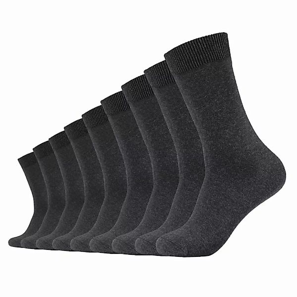 Camano Unisex Socken - Comfort Socks, einfarbig, 9er Pack Grau 43-46 günstig online kaufen