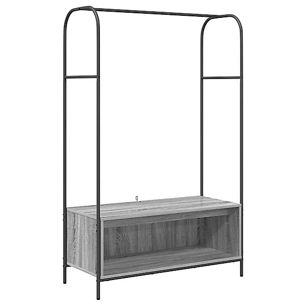 vidaXL Kleiderständer Grau 100 x 44 x 160 cm Holzwerkstoff 868454 günstig online kaufen