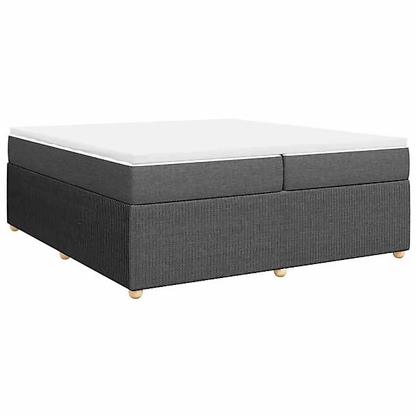 vidaXL Boxspringbett mit Matratze Dunkelgrau 200x200 cm Stoff 3285596 günstig online kaufen