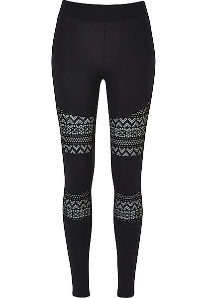 URBAN CLASSICS Leggings Urban Classics Damen Ladies Crochet Lace Inset Legg günstig online kaufen