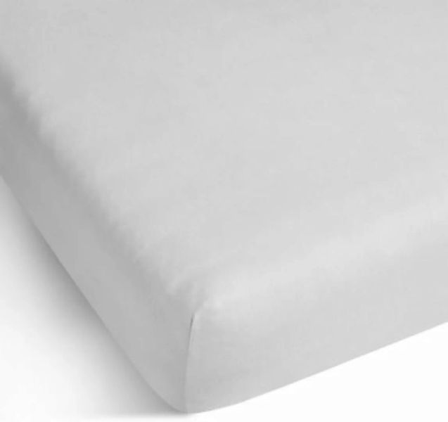 Aspero® Baumwoll-Spannbettlaken Natal Bettlaken weiß Gr. 180-200 x 200 günstig online kaufen