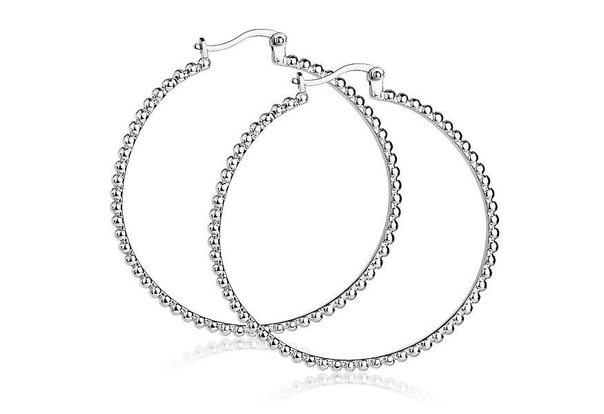 Materia Paar Creolen Damen Creolen Silber Kugeln Ø40mm SO-506, 925 Sterling günstig online kaufen