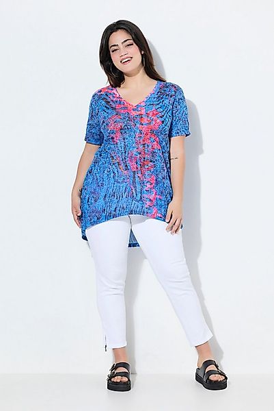 Angel of Style T-Shirt T-Shirt A-Linie farbigem Animal-Muster günstig online kaufen