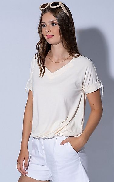 Passioni T-Shirt mit V-Ausschnitt V-Ausschnitt günstig online kaufen