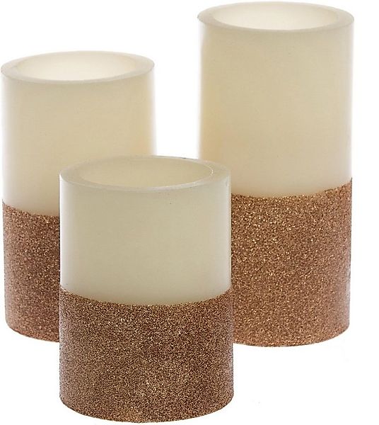 Myflair Möbel & Accessoires LED-Kerze Silver Star, Weihnachtsdeko (Set, 3-t günstig online kaufen